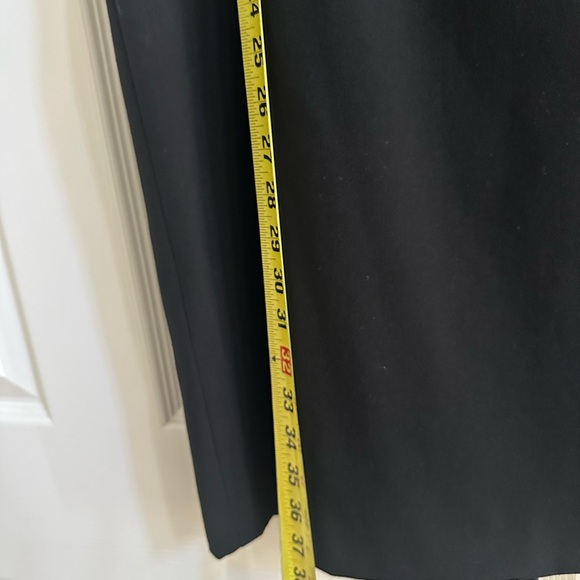 Calvin Klein black shift dress cap sleeves silver accents - Picture 2 of 9